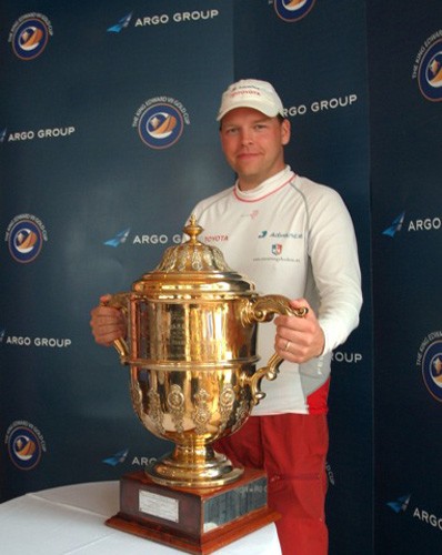 Past King Edward VII Gold Cup winner Johnie Berntsson (SWE) is among the first WMRT Tour Card Holders to accept an invite to participate in this year’s Argo Group Gold Cup. Berntsson (SWE) defeated Adam Minoprio (NZL) in 2008 to win King Edward VII Gold Cup in Stage 8 of the World Match Racing Tour - Argo Group Gold Cup 2012 © Talbot Wilson